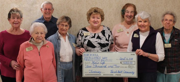 RiverWoods Manchester Independent Living residents raise money for Salvation Army Kids' Cafe Manchester NH New Hampshire