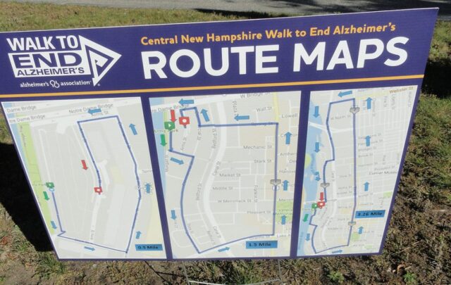 RiverWoods Manchester Inependent Livig residents walk to end alzheimer's Manchester NH New Hampshire