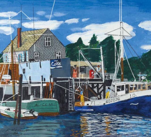 Painting by resident chosen for the Resident Calendar