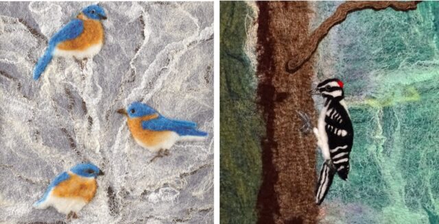 craft pieces made by resident Peg